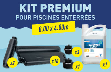 Kit hivernage Premium piscine enterrée 8 x 4 m