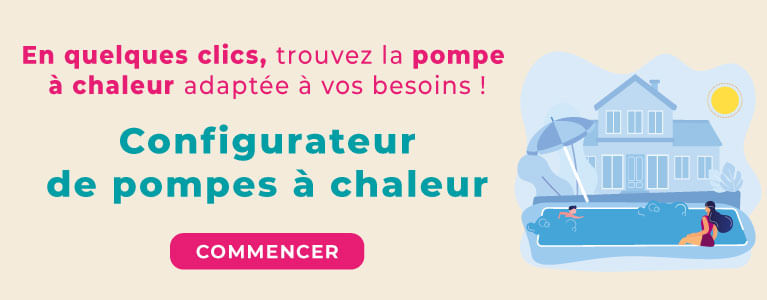 Bandeau configurateur de pompes à chaleur