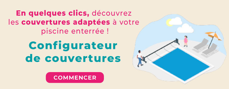 Bandeau configurateur de couvertures de piscine