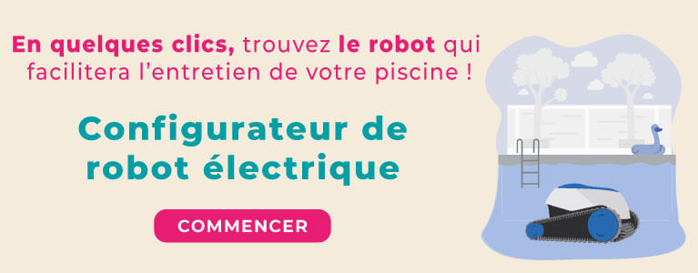 Bandeau configurateur de robots de piscine