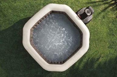 Couvercle Gonflable Octogonal Intex Pour Piscine 4 Places - Protection Et Sécurité