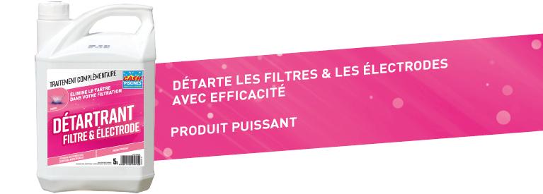 Bandeau détartrant filtre et électrodes