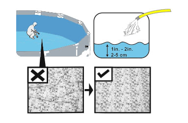 Étape 5 de l'installation de la piscine tubulaire