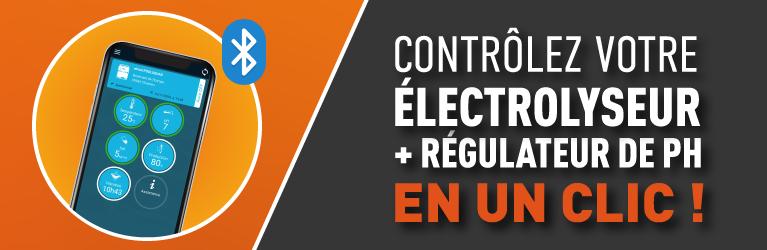 Contrôlez votre électrolyseur + régulateur pH avec votre smartphone