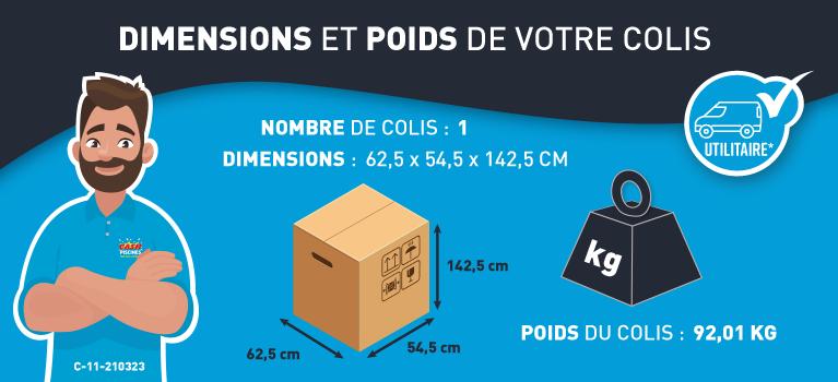 DIMENSIONS ET POIDS DU GROUPE DE FILTRATION 04M3/H