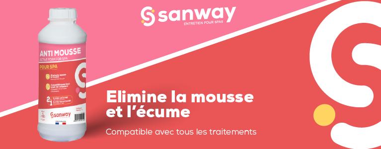 Bandeau antimousse pour spa sanway