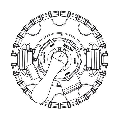 Position filtration vanne 6 voies