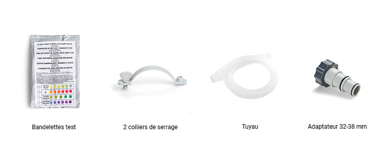 Composition du kit electrolyseur krystal clear intex