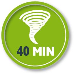 40 minutes d'autonomie