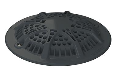 Grille bonde antivortex grise anthracite