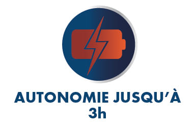 Autonomie jusqu'à 3h