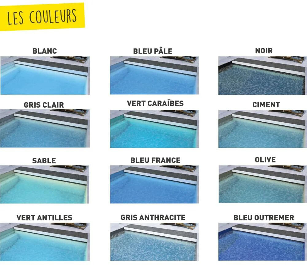 Les coloris du liner Serenity