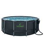 PISCINE-YZAKI-SANS-FILTRATION-RONDE-366MX122M---SKIMMER