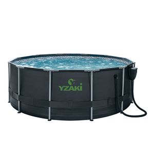 PISCINE YZAKI SANS FILTRATION RONDE 3,66MX1,22M + SKIMMER