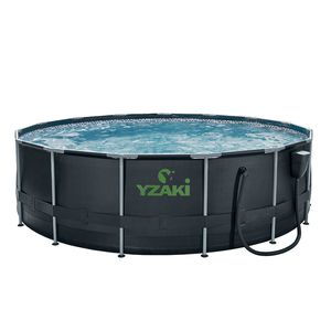 PISCINE YZAKI SANS FILTRATION RONDE 4,57MX1,22M + SKIMMER