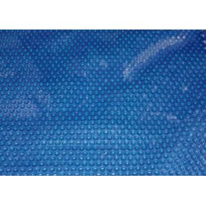 BACHE A BULLES POUR PISCINE BOIS 400µ BLEU BORDEE 4 COTES