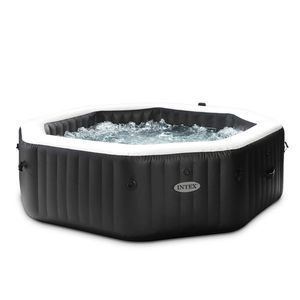 SPA GONFLABLE INTEX PURESPA CARBONE OCTO 6PL. BULLES+JETS DELUXE NOIR