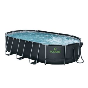 PISCINE YZAKI SANS FILTRATION OVALE 6,10MX3,66MX1,22M + SKIMMER