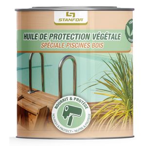 HUILE VEGETALE PROTECTRICE PISCINE BOIS 1L