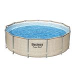 PISCINE-BESTWAY-POWER-STEEL-RONDE-396X107--ROTIN-BEIGE