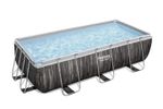 PISCINE-BESTWAY-POWER-STEEL-RECTANGULAIRE-404X201-H-100-DECOR-MUR