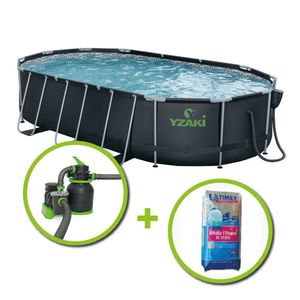 KIT PISCINE YZAKI 6,10mx3,66mx1,22m