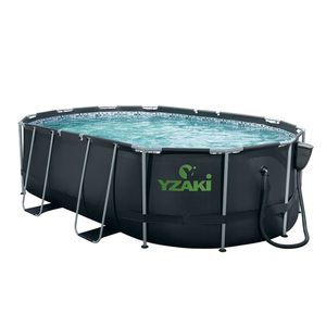 PISCINE YZAKI SANS FILTRATION OVALE 4,88MX3,05MX1,22M + SKIMMER