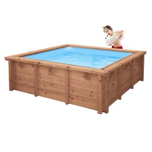 PISCINE BOIS QUEENS 2.31X2.31 H 0.71