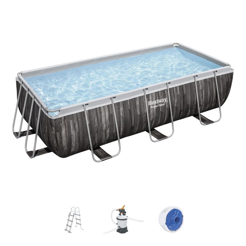 PISCINE-BESTWAY-POWER-STEEL-RECTANGULAIRE-404X201-H-100-DECOR-MUR