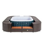 ENTOURAGE-ROTIN-MARRON-SPA-GONFLABLE-188X188CM