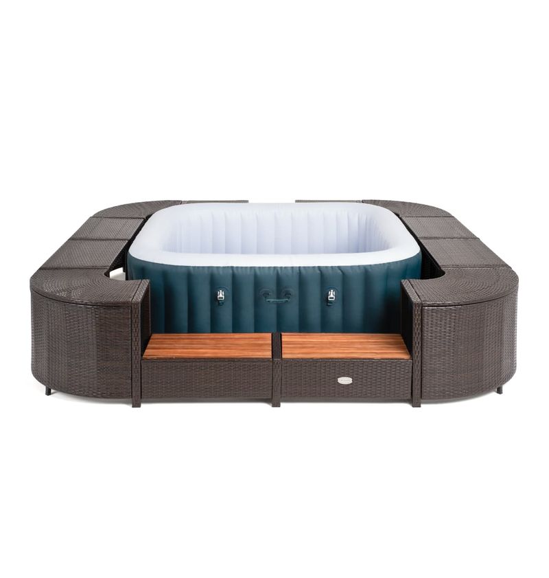 ENTOURAGE-ROTIN-MARRON-SPA-GONFLABLE-188X188CM