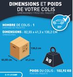 PISCINE-YZAKI-SANS-FILTRATION-RONDE-549MX132M---SKIMMER