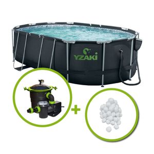 KIT PRO PLUS PISCINE TUBULAIRE YZAKI 4,88X3,05X1,22M