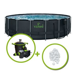 KIT PRO PLUS PISCINE TUBULAIRE YZAKI 5,49X1,32M