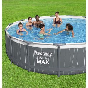 PISCINE BESTWAY  STEEL PRO MAX RONDE 4,57 X 1,07