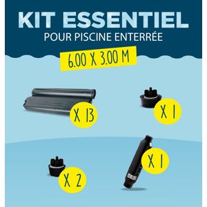 KIT HIVERNAGE PISCINE ENTERRE 6,00X3,00