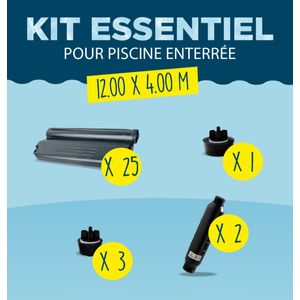 KIT HIVERNAGE PISCINE ENTERRE 12,00X4,00