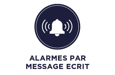Alarmes par message écrit